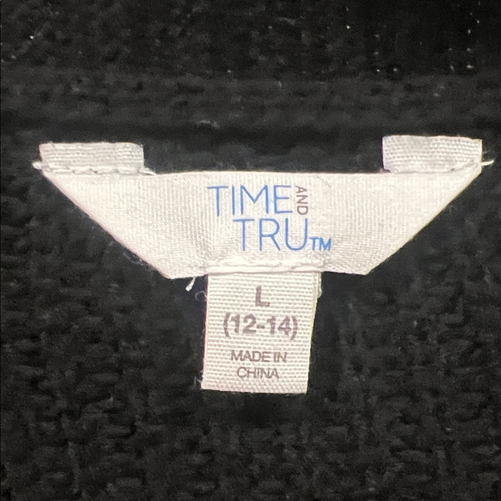 Time and Tru Black Button-Up Cardigan - Picture 2 of 11